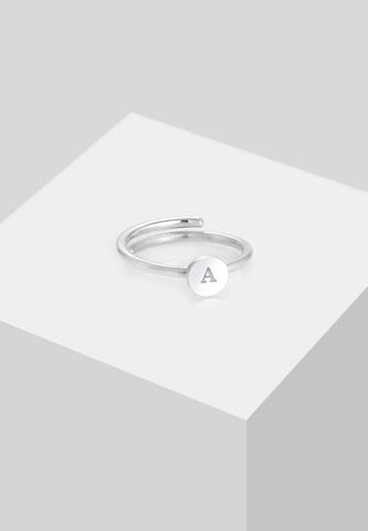 ELLI Ring Initial A in Silber