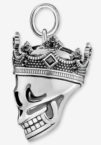 Thomas Sabo Kettenanhänger 'Totenkopf Krone' in Silber