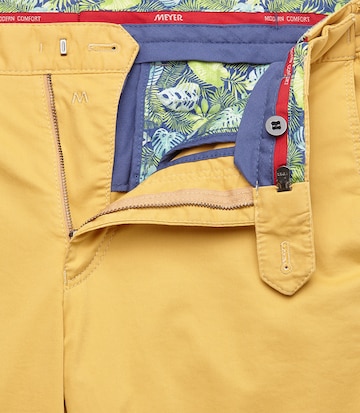 MEYER Regular Chino Pants 'Oslo' in Yellow