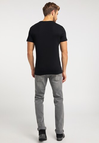 MUSTANG Shirt 'Aaron' in Zwart