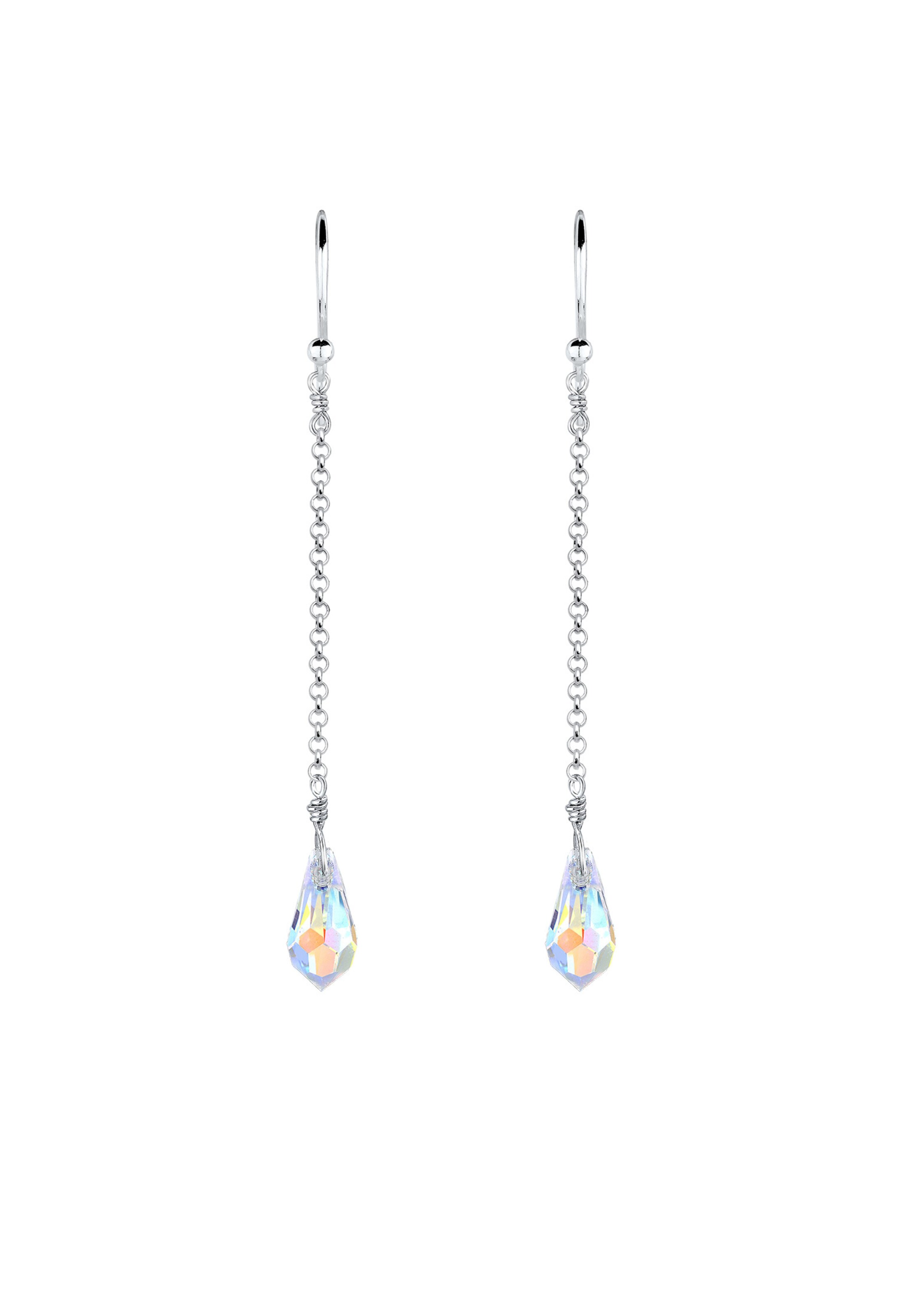 ELLI Ohrringe 'Tropfen' in Silber: Vorderseite