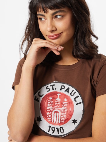 FC St. Pauli T-shirt i brun