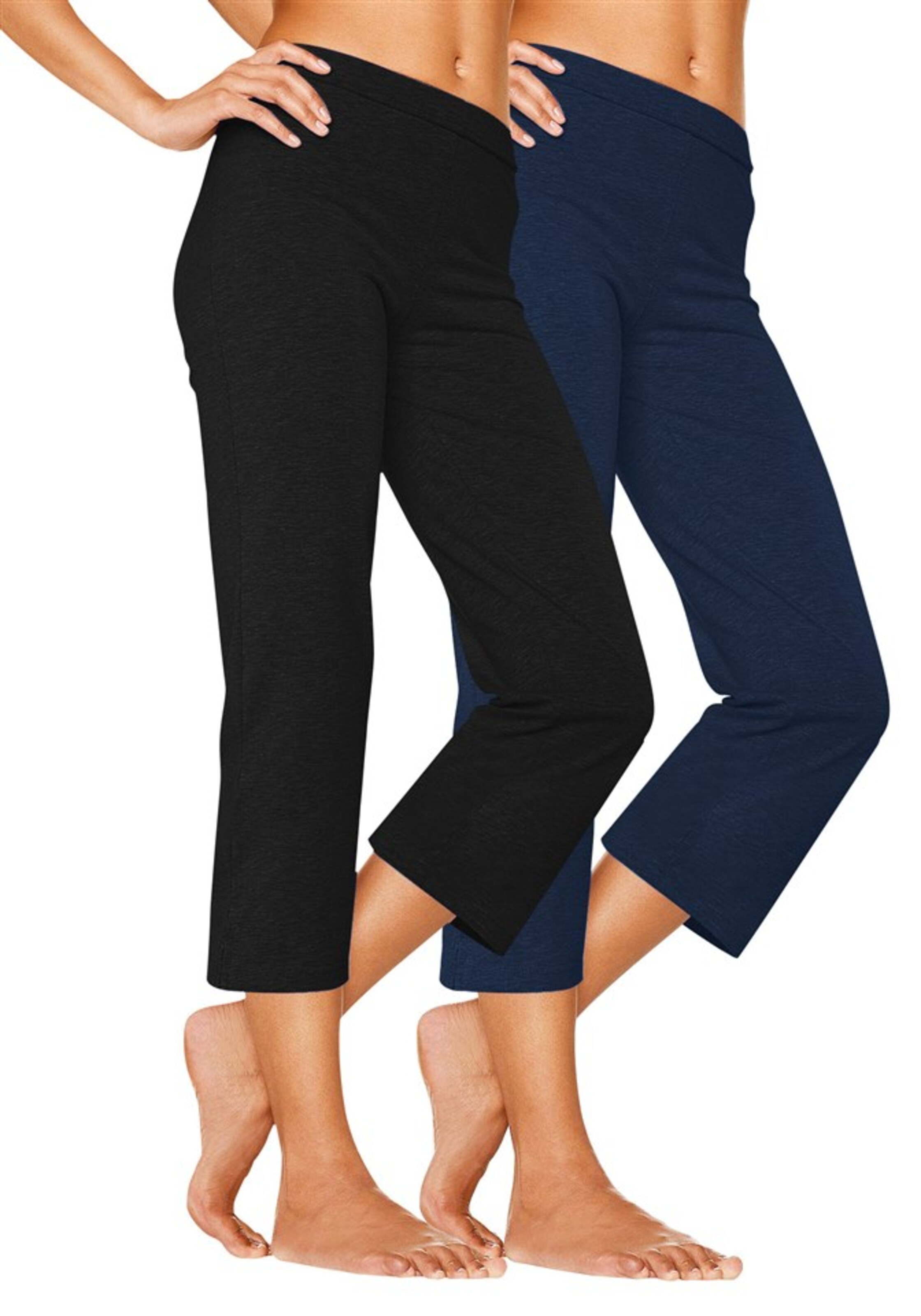 Coupe slim Pantalon de pyjama VIVANCE en bleu : devant