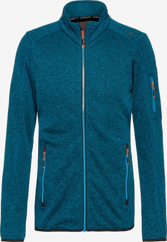 CMP Athletic Fleece Jacket in Blue: front