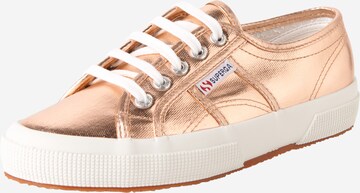 Baskets basses '2750-Cotmetu' SUPERGA en or : devant