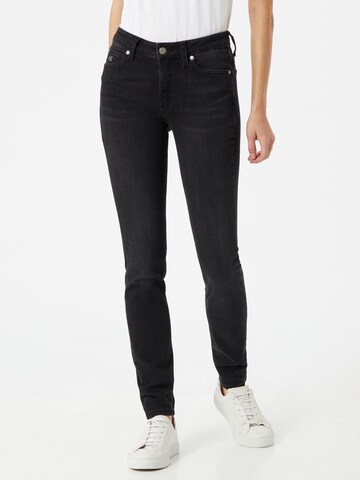 Calvin Klein Jeans Skinny Džíny – černá: přední strana