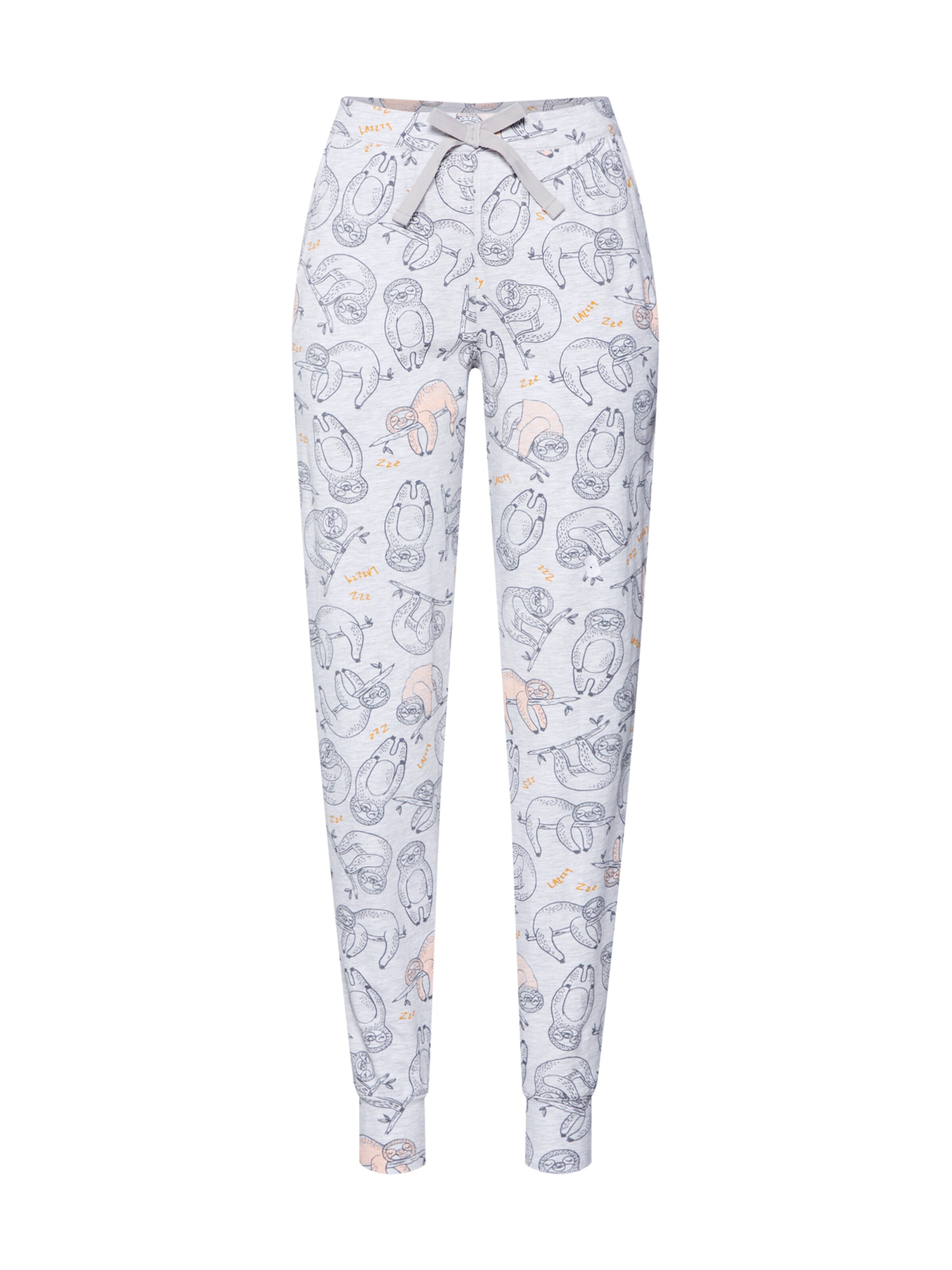 Hunkemöller - Pyjamabroek 'Sloth' in de kleur Grijs