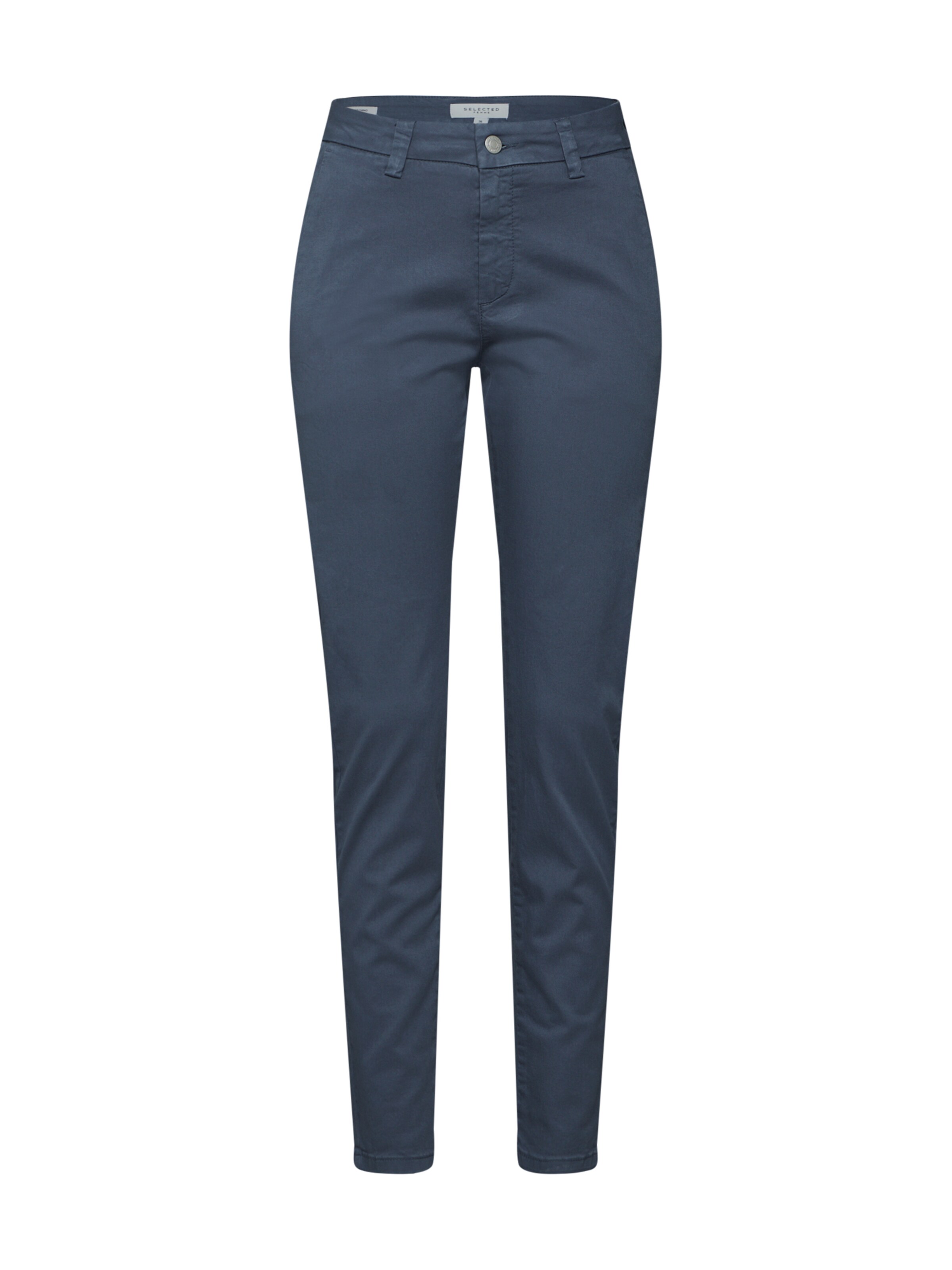 SELECTED FEMME - Chino 'SLFMEGAN MW CHINO NOOS W' in de kleur Blauw