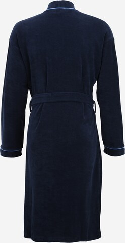 SCHIESSER Long Bathrobe 'Roger Moore' in Blue: back