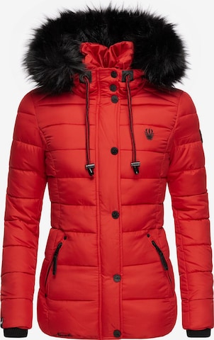 NAVAHOO Winter Jacket 'Zuckerbiene' in Red: front