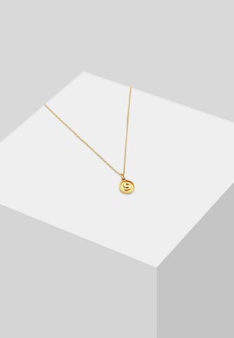 ELLI Necklace 'Buchstabe - S' in Gold