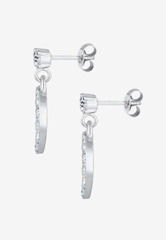 ELLI Herz Ohrringe 'Edelweiss' in Silber
