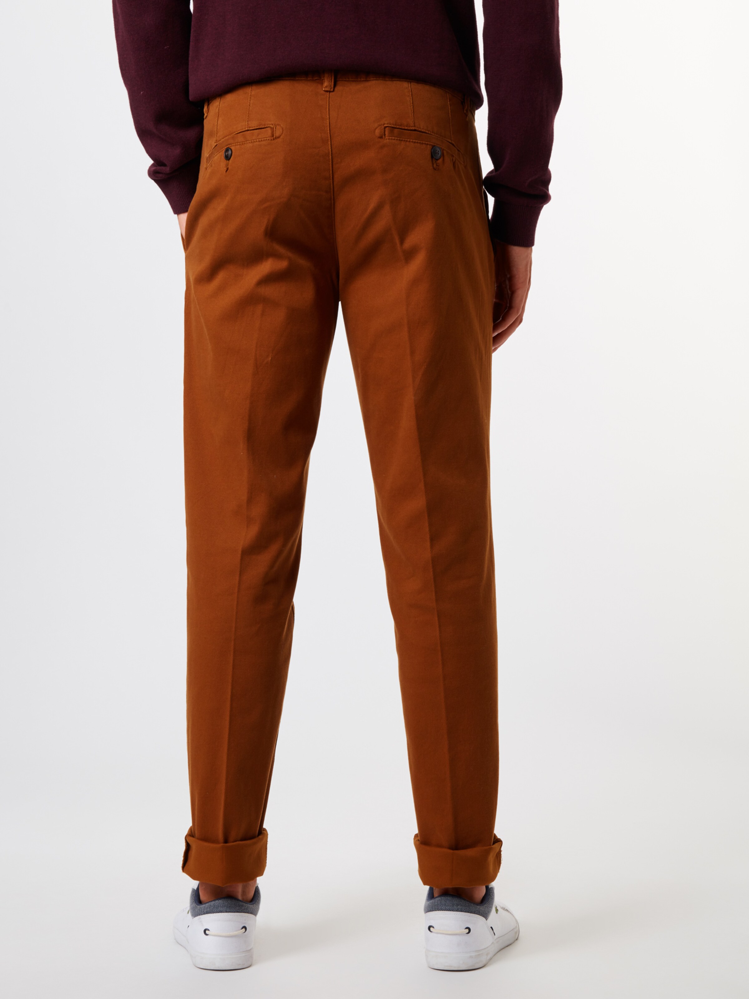 UNITED COLORS OF BENETTON Chino 'PANTALONE' in de kleur Karamel: Achteraanzicht