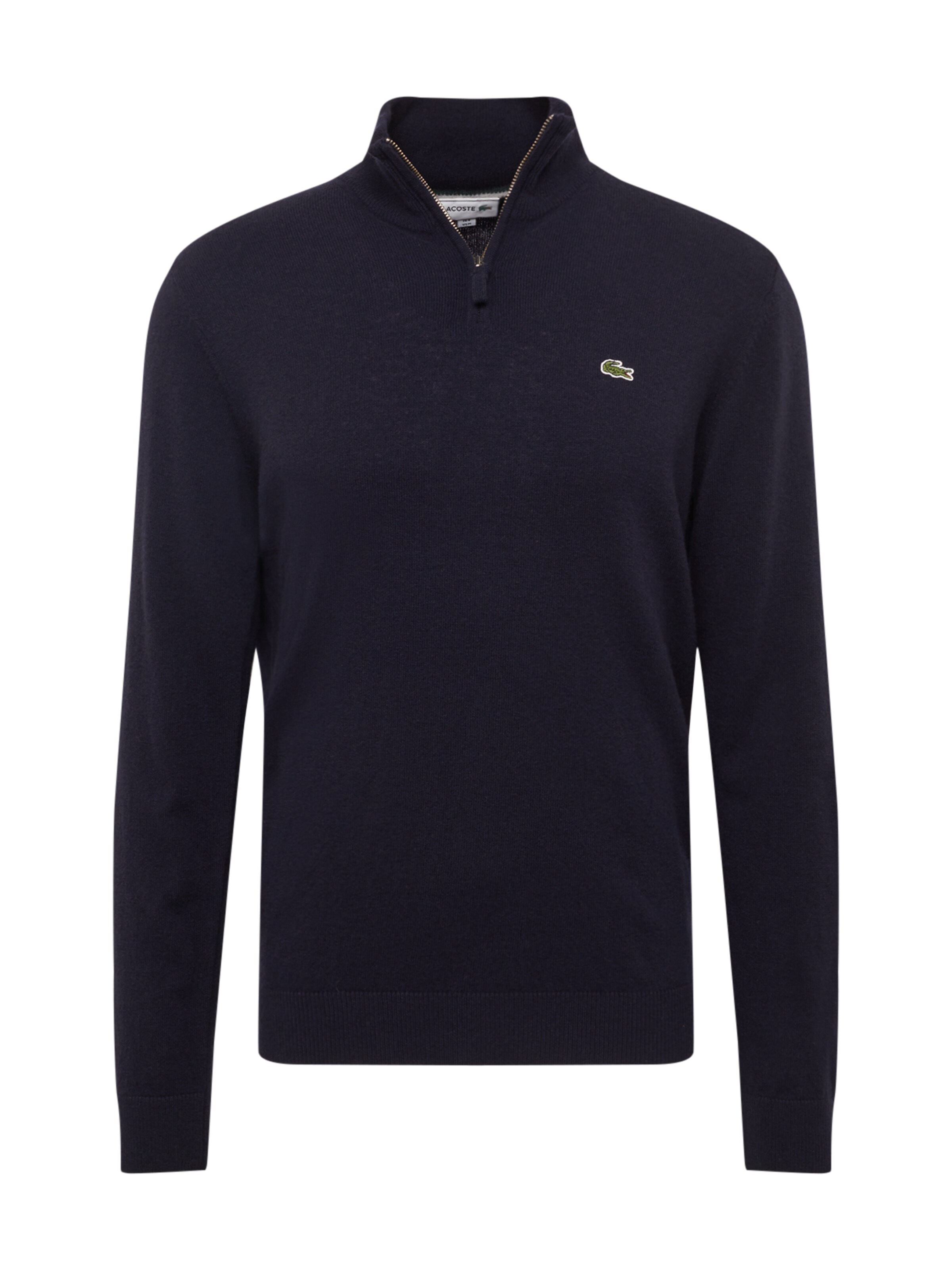 LACOSTE - Trui 'TRICOT COL MONTANT DEMI-Z' in de kleur Marine