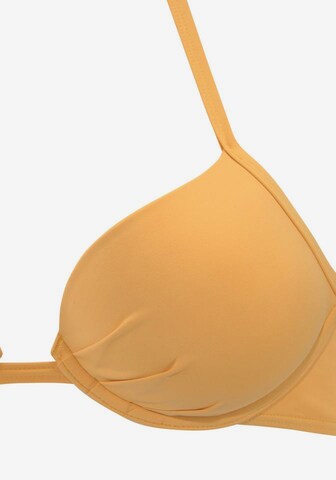 s.Oliver - Push-up Top de bikini 'Rome' en amarillo