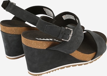 melns TIMBERLAND Siksniņsandales 'Capri Sunset': no aizmugures