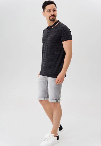 T-Shirt ' Mecklenburgh ' INDICODE JEANS en noir
