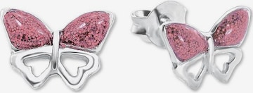AMOR Earrings 'Schmetterling' in Silver: front