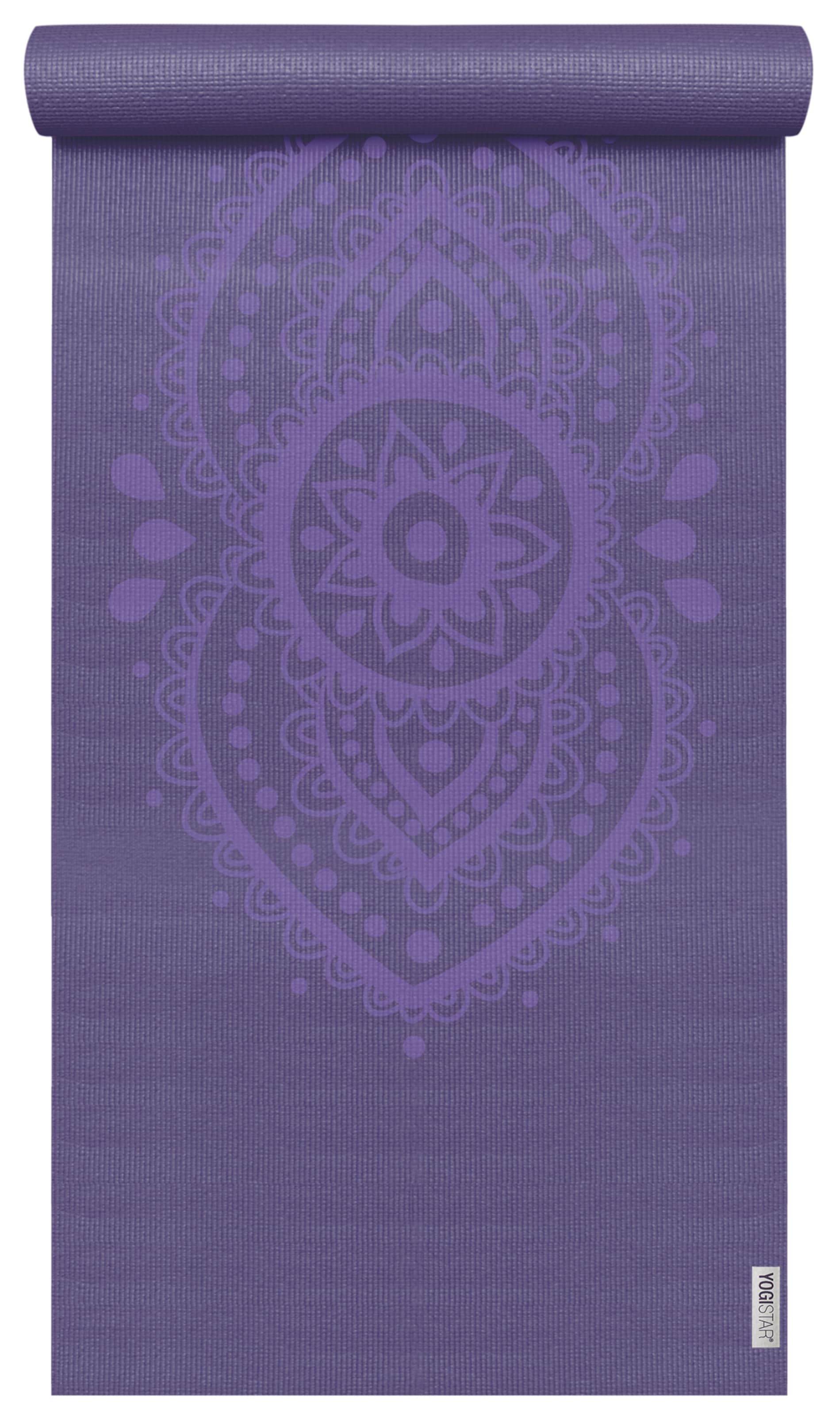 YOGISTAR.COM Yogamatte 'Basic Art Collection Ajna Chakra' in Lila: Vorderseite