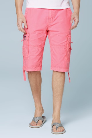 CAMP DAVID Cargo Pants in Pink: front