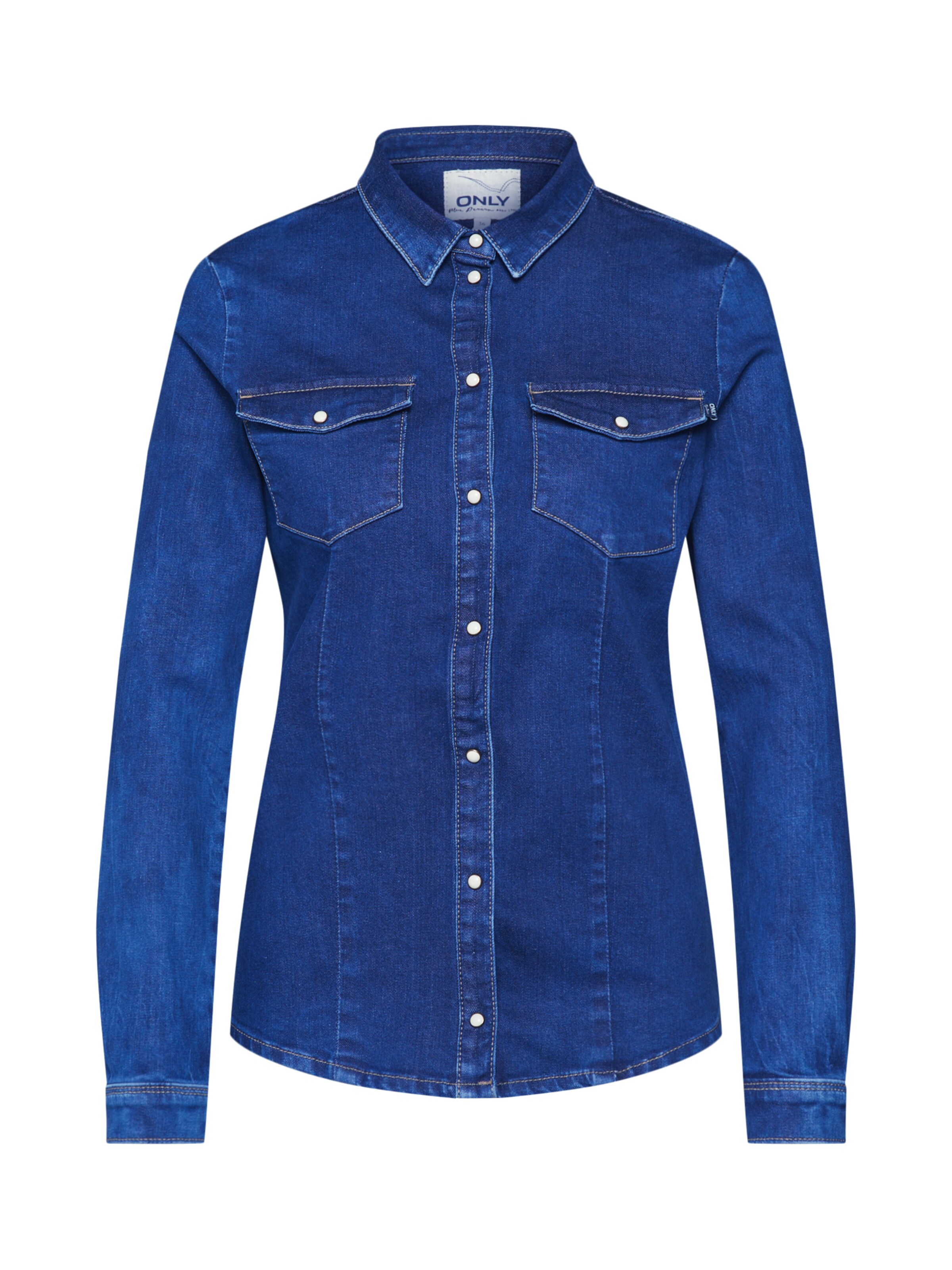 ONLY - Blouse in de kleur Blauw denim