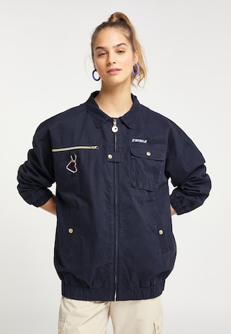 MYMO Between-season jacket in Blue: front