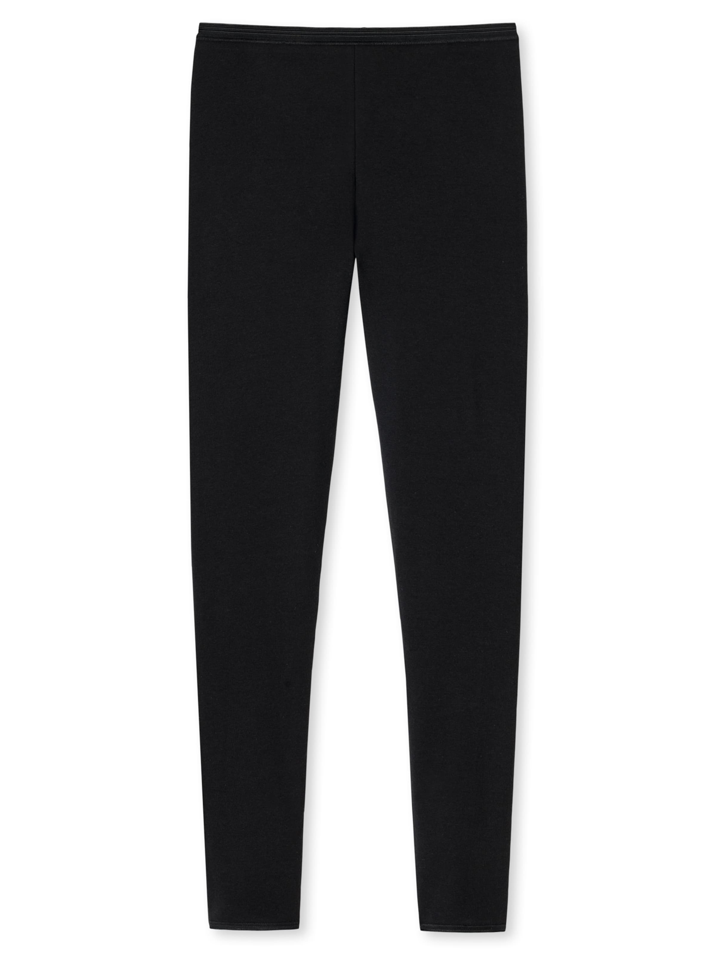 SCHIESSER Skinny Leggings in Zwart: voorkant
