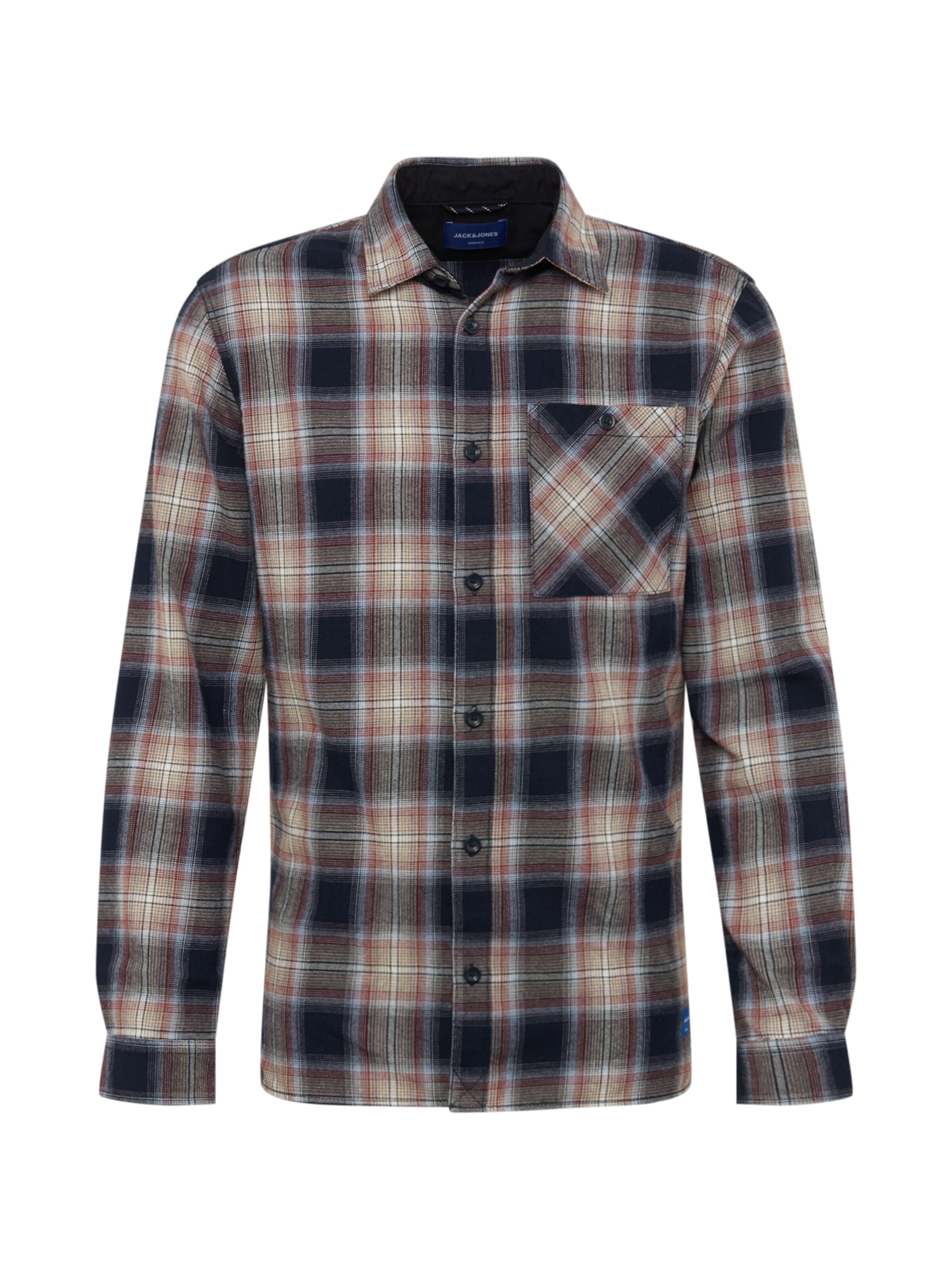 JACK & JONES - Overhemd 'THOMAS' in de kleur Beige