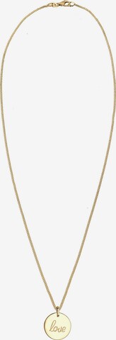ELLI Necklace 'Love-Schriftzug' in Gold: front
