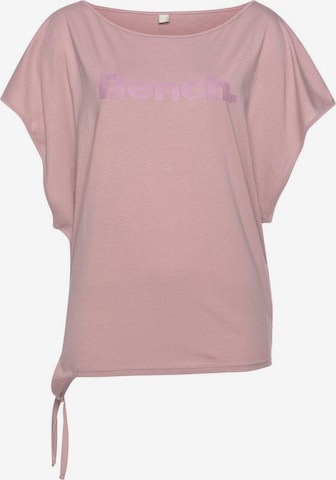 BENCH T-shirt i rosa: framsida