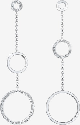 ELLI PREMIUM Ohrringe 'Kreis' in Silber