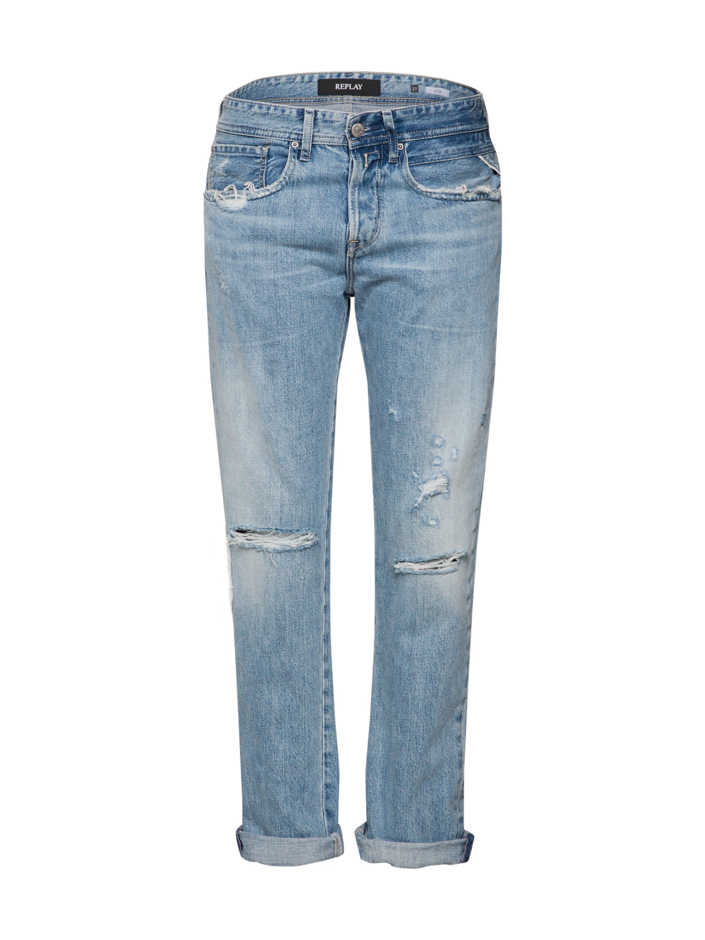 REPLAY - Jeans in de kleur Blauw denim