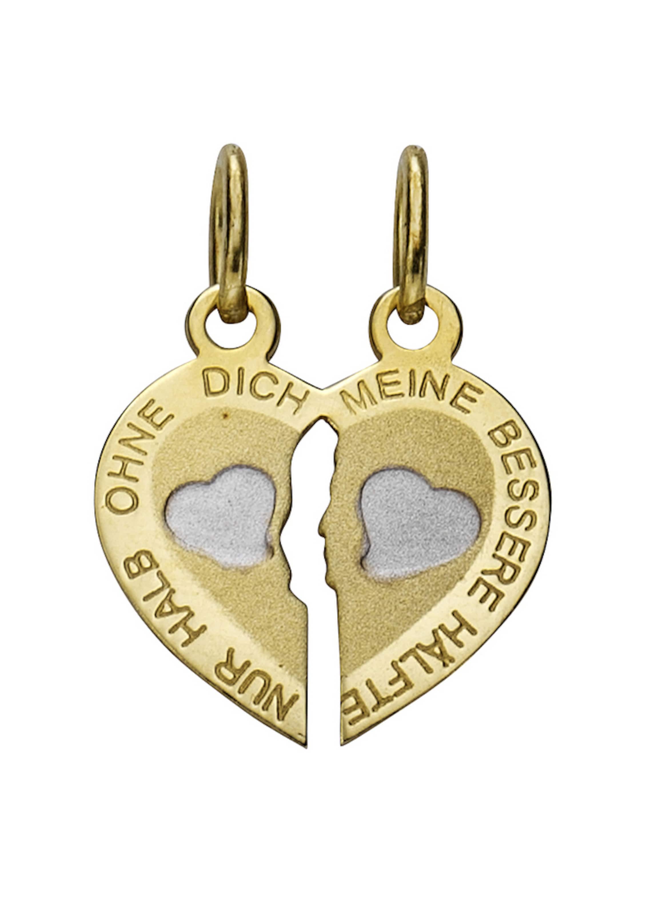 FIRETTI Pendant 'Herz' in Gold: front