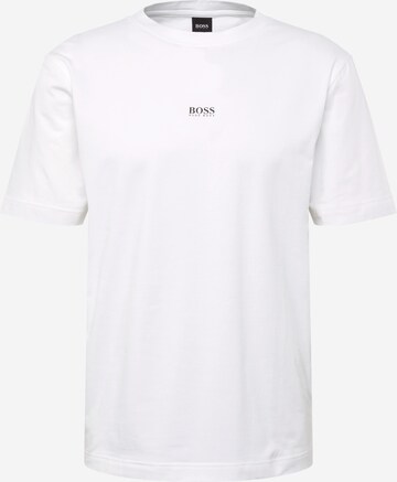 BOSS Regularny krój Koszulka 'Chup' w kolorze biały: przód