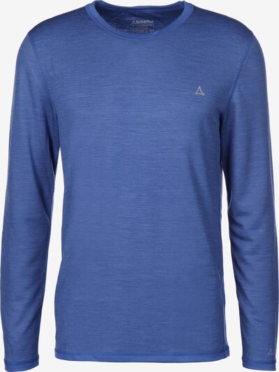 Schöffel Shirt Sport Merino mit reflektierenden Details in blau, Produktansicht