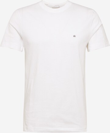 T-Shirt Calvin Klein en blanc : devant