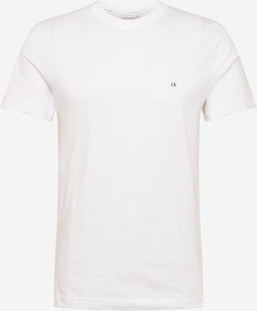 T-Shirt Calvin Klein en blanc : devant