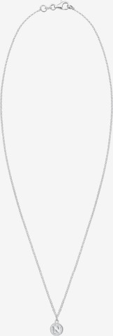 ELLI Necklace 'Buchstabe - N' in Silver: front