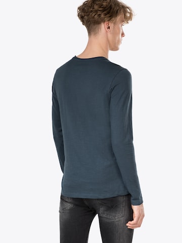 T-Shirt 'Nicolai' BLEND en bleu : derrière