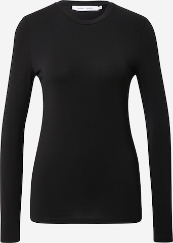 Samsøe Samsøe قميص 'Ester' بلون أسود: الأمام