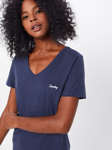 Superdry T-Shirt 'Essential' in Blau