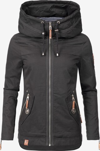 NAVAHOO Between-season jacket 'Wekoo' in Black: front