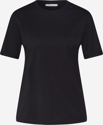 PIECES قميص 'Ria' بلون أسود: الأمام