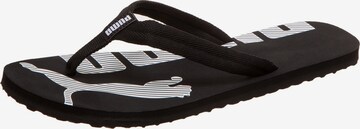PUMA T-Bar Sandals 'Epic Flip v2' in Black: front