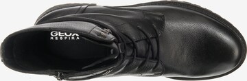 GEOX Schnürstiefelette in Schwarz