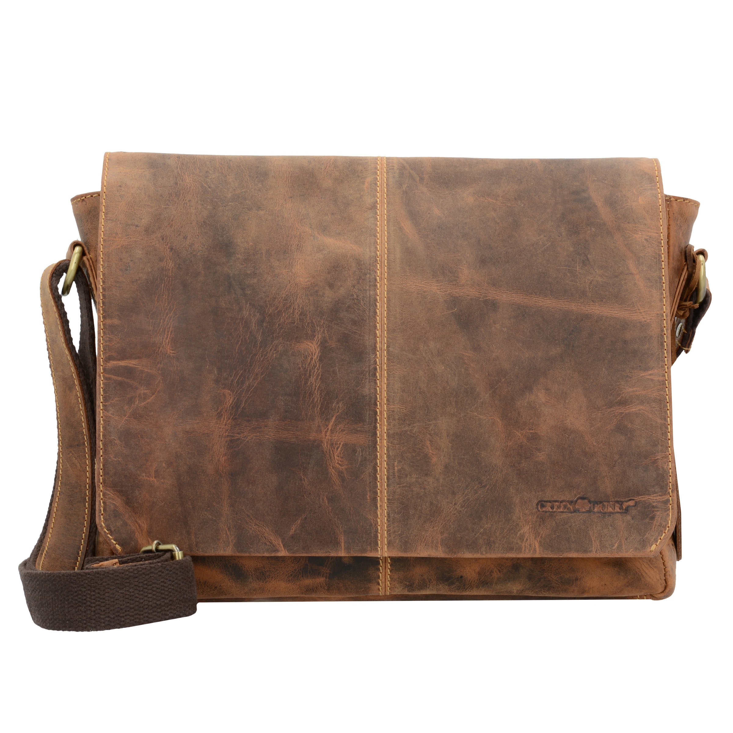 GREENBURRY Messenger in Brown: front