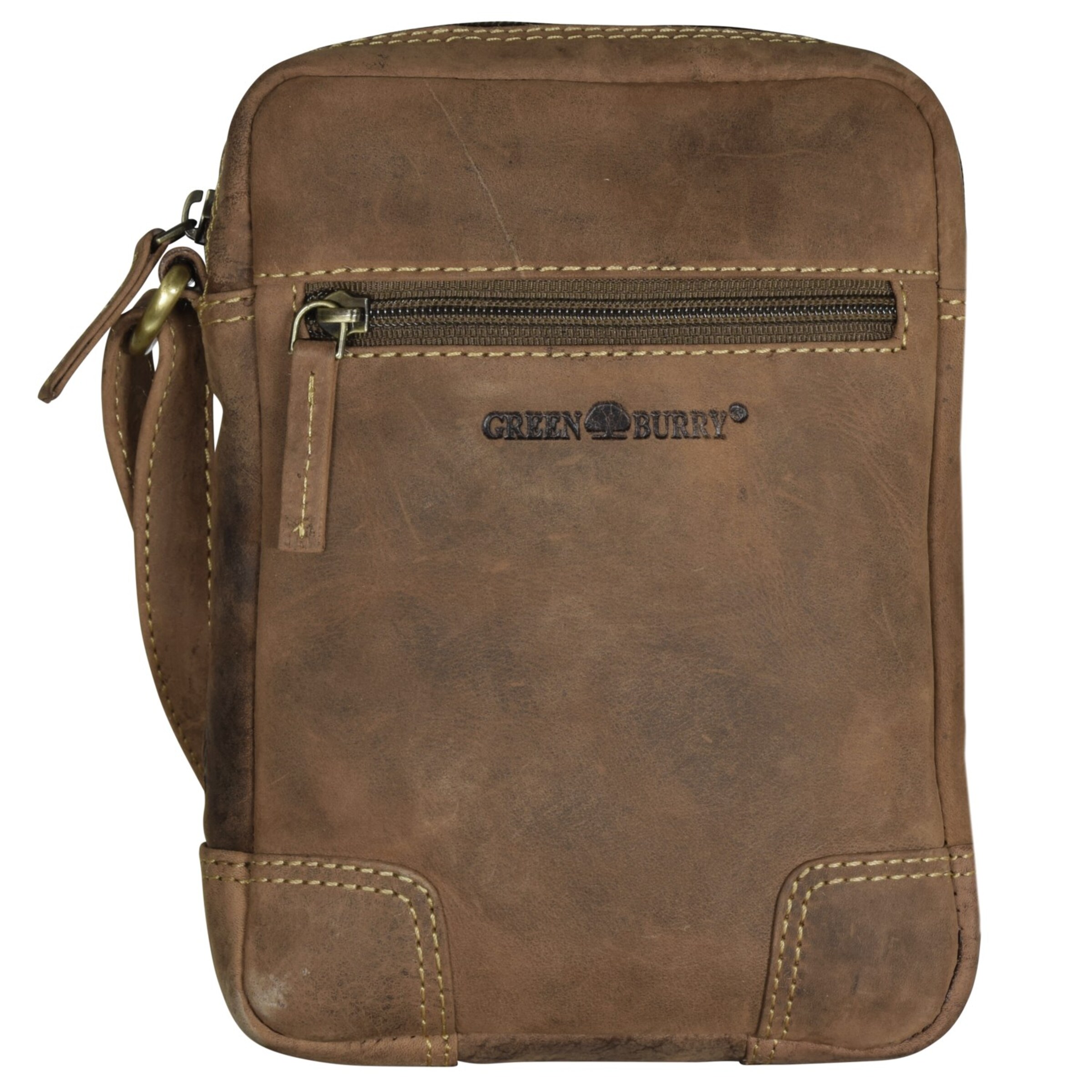 GREENBURRY Umhängetasche 'Vintage 1832' in Braun: Vorderseite