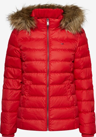 Tommy Jeans Winterjas in Rood: voorkant