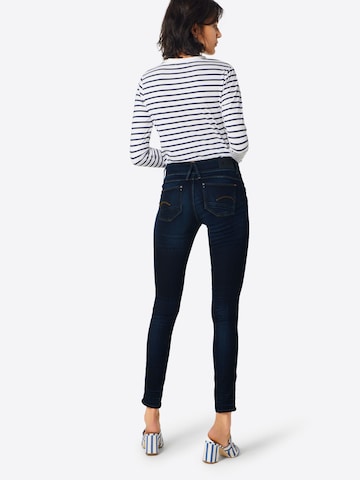 mėlyna G-STAR Siauras Džinsai 'Lynn Mid Skinny': galas