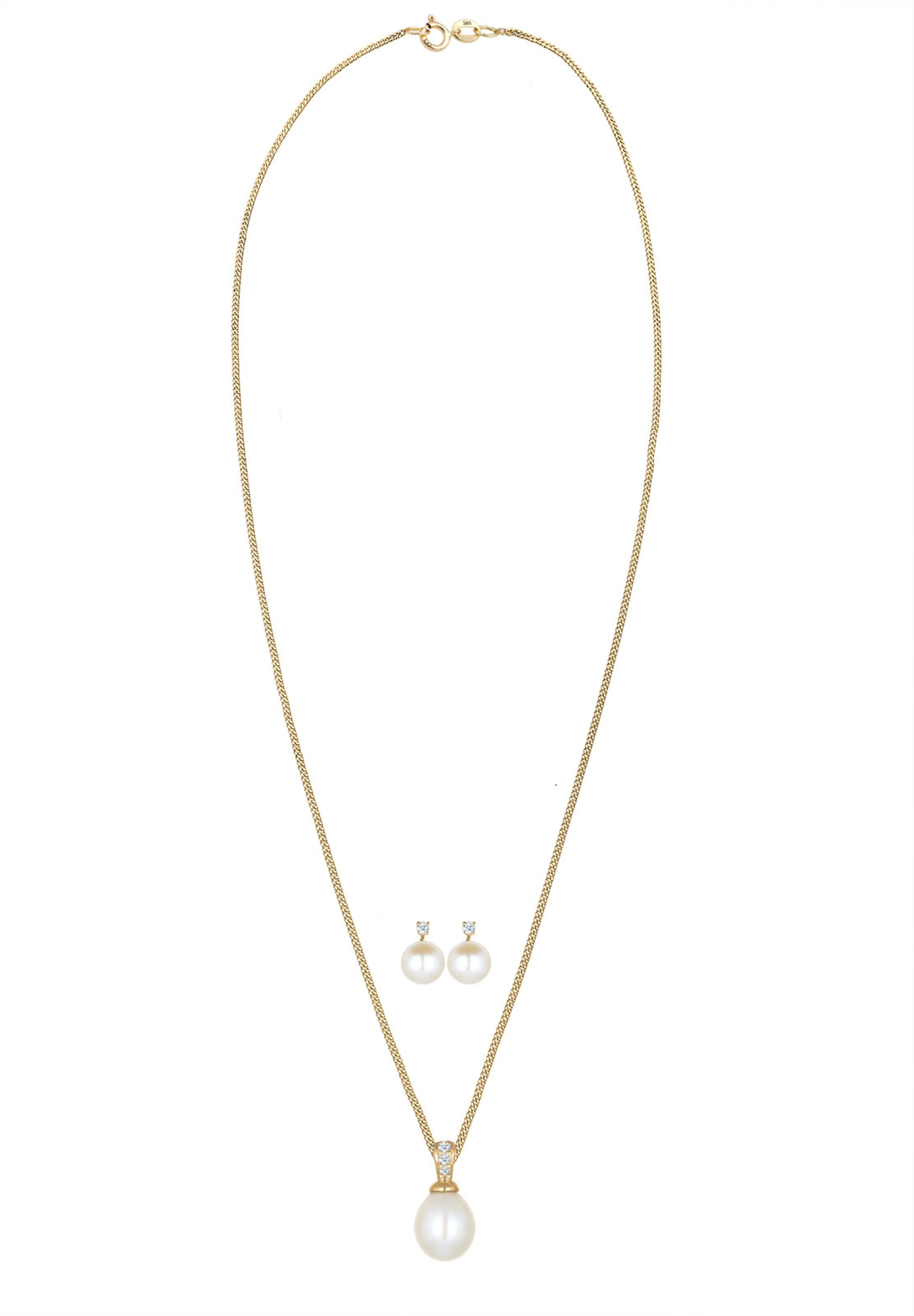 Parure de bijoux Elli DIAMONDS en or : devant